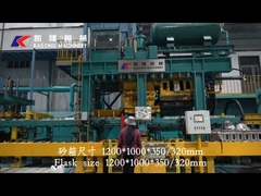 緑の砂の自動モールド・ライン横の分割のFlasklessの射撃の圧縮